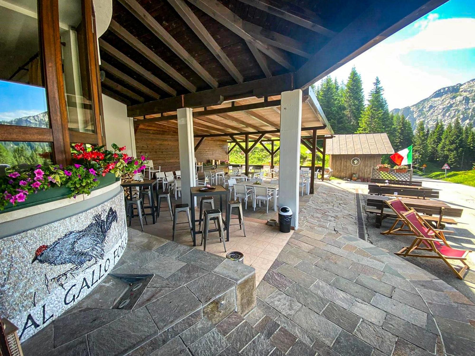 Biker Hotel Al Gallo Forcello Passo Pramollo Buitenkant foto